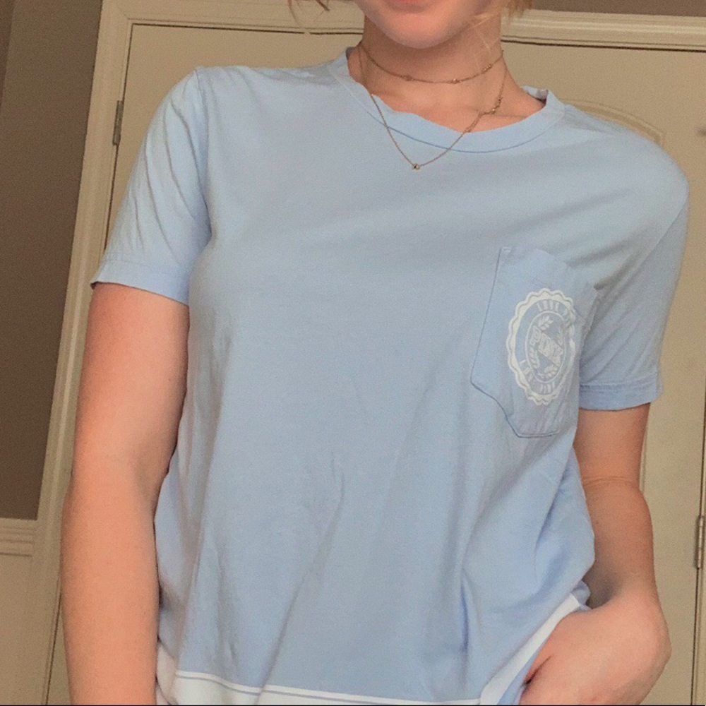 NWOT PINK Blue Shirt